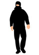 © zolotons - Vector silhouette male terrorist