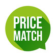 © grounder - Price match button speech bubble