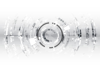 Wall Mural - vector background abstract technology communication data science