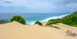 Sand dunes and ocean view in Mozambique