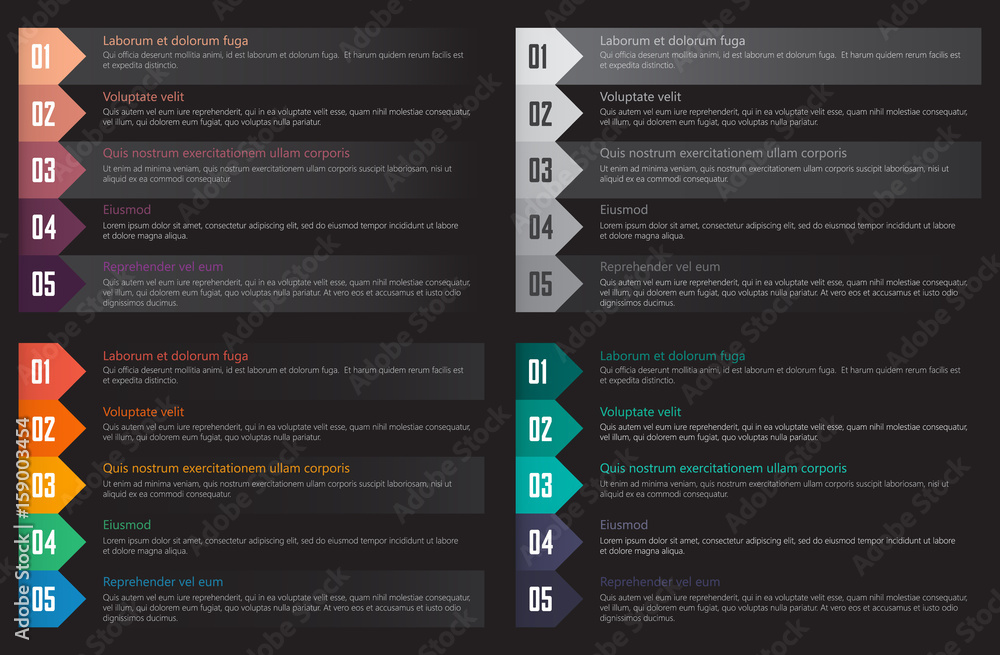 numbered or chart list template