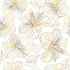 Naklejka na meble Seamless vector floral patterns
