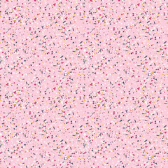 Poster - Party celebration confetti with small triangles and stripes pattern.