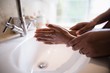 © WavebreakMediaMicro - Cropped hands of mother assisting girl while washing hands
