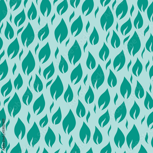 Seamless pattern leaves vector illustration nature design floral summer plant...
