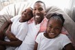 © WavebreakMediaMicro - High angle portrait of happy father with daughter