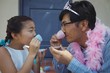 © wavebreak3 - Father and daughter in fairy costume having a tea party
