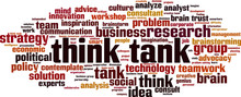 Think tank word cloud