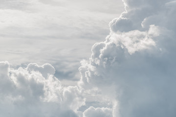 Wall Mural - white sky and puffy cloud.