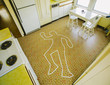 © Raymond Forbes LLC/Stocksy - Outline of Body on Kitchen Floor