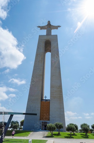 Fényképezés  The Cristo Rei  monument of Jesus Christ in Lisbon