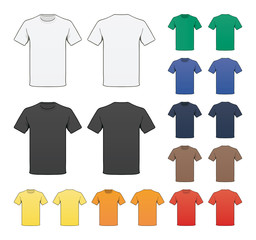 Wall Mural - Blank Colored T-shirt template