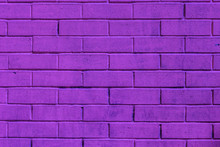 Purple Painted Brick Wall