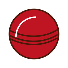 Sticker - brightly red ball cartoon vector graphic design