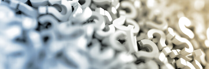 Wall Mural - infinite question icons, original 3d rendering; business and marketing concepts