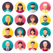© sweet kiwi - Set of colorful vector icons. people