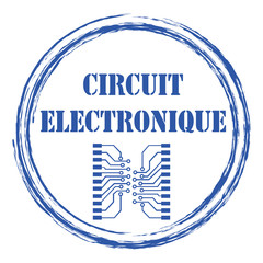 Poster - Logo circuit électronique.