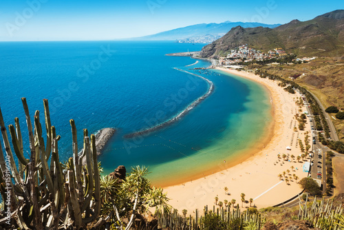 Fotografia Amazing view of beach las Teresitas Tenerife
