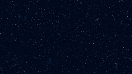Wall Mural - abstract background. the beautiful starry sky is blue. the stars glow in complete darkness. a fantas