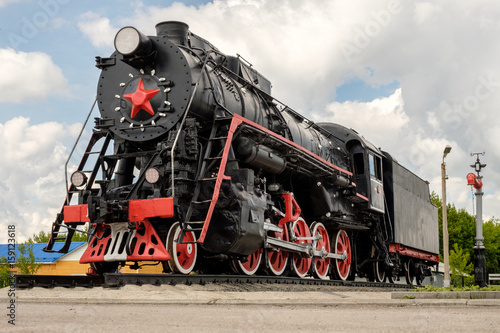 Dekoracja na wymiar  sowiecka-lokomotywa