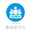 © blankstock - Clients sign icon. Group of people symbol.