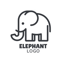 Minimal Elephant Logo