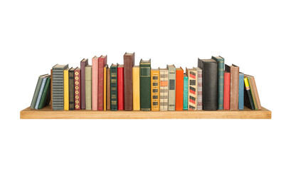 Canvas Print - Books on the shelf