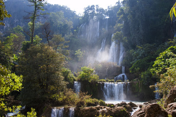 Thi Lo Su Water Fall.beautiful waterfall in tak province, thailand