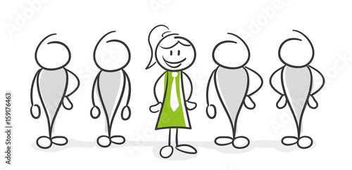 Stick Figure Series Green Woman Projektmanagement Buy This Stock Vector And Explore Similar Vectors At Adobe Stock Adobe Stock