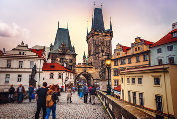 Canvas Print - Charles bridge in Prague