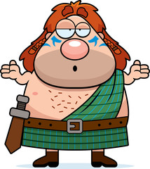 Poster - Confused Cartoon Celtic Warrior