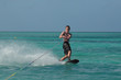Young Man Wakeboarding on a Perfect Day in Aruba