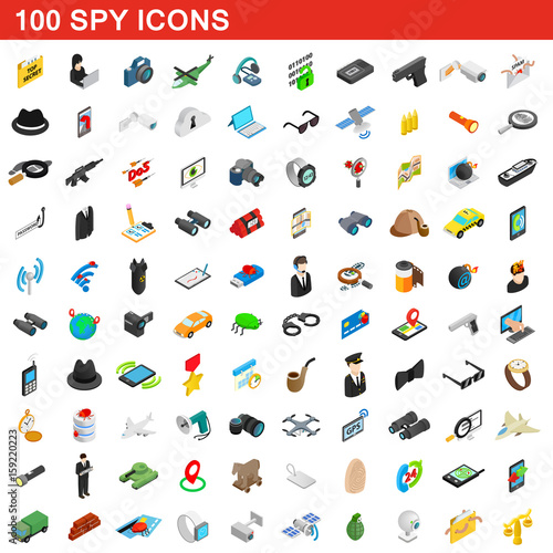 100 Spy Icons Set Isometric 3d Style Stock Vector Adobe Stock 100 Spy Icons Set Isometric 3d Style Stock Vector Adobe Stock