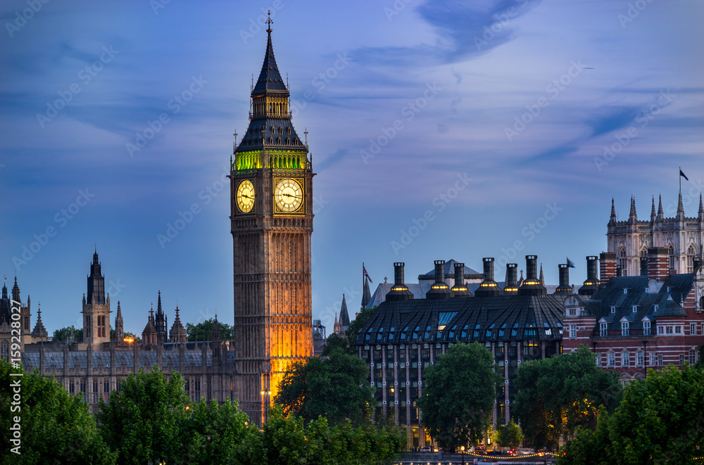 Big Ben in London, United Kingdom  - obrazy, fototapety, plakaty 