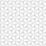 Fototapeta Przestrzenne - Seamless Monochrome Pattern. Grungy Geometric Shapes Tiling.