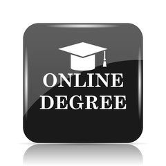 Sticker - Online degree icon