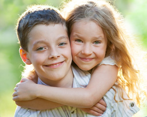 Canvas Print - Children outdoors