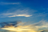 Fototapeta Zachód słońca - Sunset sky with cloud