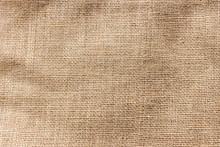 top view of brown sackcloth for background