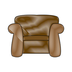 Wall Mural - couch seat armchair comfort furniture image vector illustration