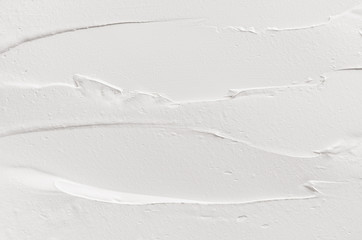 Wall Mural - White smeared plaster texture. Lightweight modern abstract background.