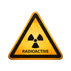 Sticker - radioactive sign