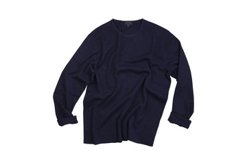 Sticker - Isolated wrinkled blue navy sweater