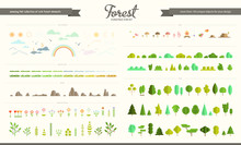 Set Of Flat Vector Forest Elements