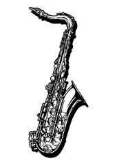 Poster - illustration of saxophone