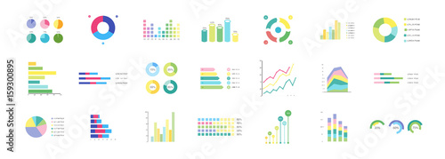 Fotomural Big set of infographics elements.