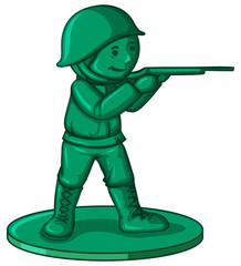 Poster - Soldier toy in green color