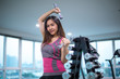 © witthaya - Woman exercising with dumbbells