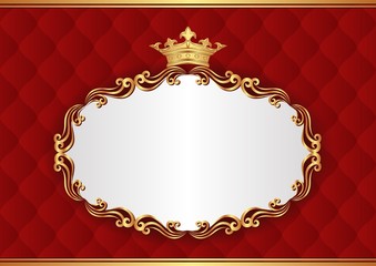 Wall Mural - royal background with decorative frame