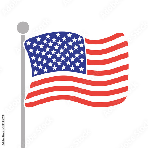United States Of America Flag Vector Icon Buy This Stock Vector